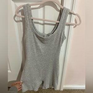 SKIMS Cotton rib onsie in grey